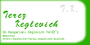 terez keglevich business card